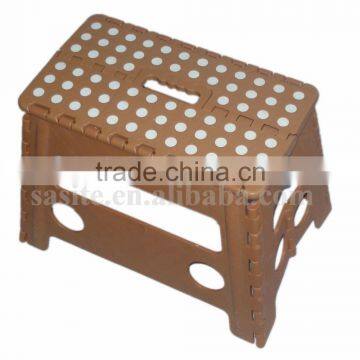 High Quality Plastic Folding Step Stool With Beautiful Painting photo-5