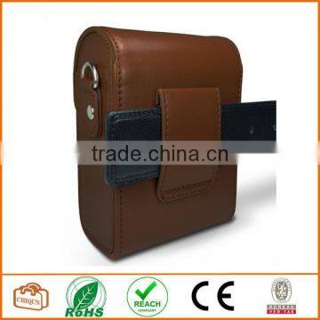 Premium Leather [Deluxe Box] Protective Compact Case With Magnetic Closure and Strap Compatible With Digital Camera Dark Brown photo-4