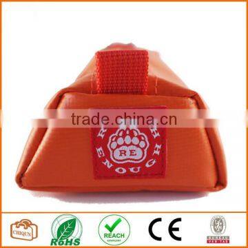 Tarpaulin Name Tag Small Pencil Case Pouch (Orange)