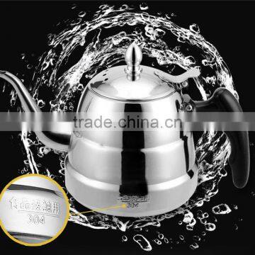 Non-electric Stainless Steel 304 Induction Tea Pot Coffee Water Tea Steel Kettle photo-3