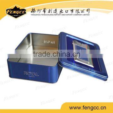 Customized Promotional Printed Square Metal Tin Box Chocolate Tin Box