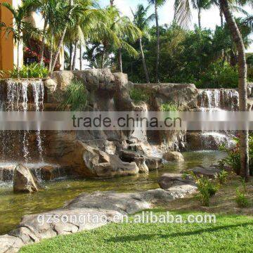 Songtao Outdoor Natural Stone Artificial Rock Waterfall photo-3