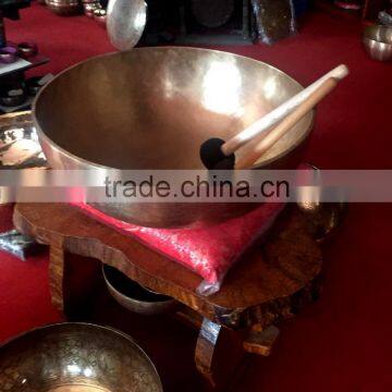 High Quality Big Bowl with Etching Tibetan Meditation Singing Bowl