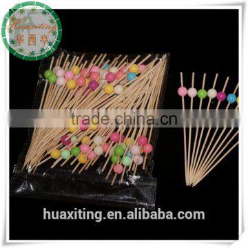 pink flower bamboo craft skewers