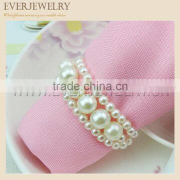 new arrival pearl napkin ring for wedding