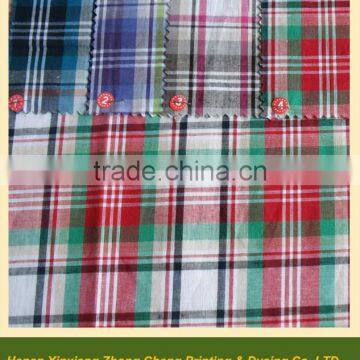 Yarn Dyed Gingham Checked Fabric for Garments /Sheeting