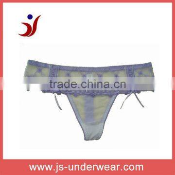 hot selling europe standard embroidered thong