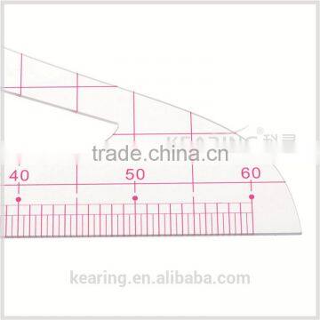 1.2mm Thickness 1:4 Plastic Sandwich Line Triangular Scale Ruler for Fashion Design# 8514 photo-3