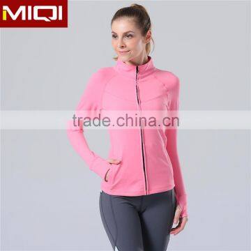 New Deisgn Nylon Spandex Women Winter Sports Yoga Wear Running Jacket