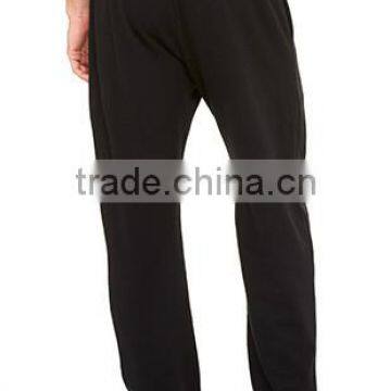 OEM Black Plain 100% Cotton Fleece Mens Sweatpants Grey Blank Loose Fit Sweatpants With Elastic Waistband photo-3