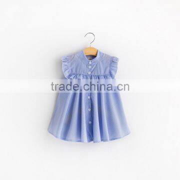 Kids Summer Girls Striped Dress Kids Cardigan Dress Sleeveless photo-2