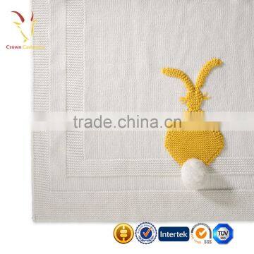 Warm Soft Knitted Cashmere Baby Blanket photo-3