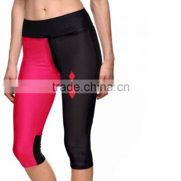 2017 Top Quality Women's Custom Logo Compression Short Tights With Pocket