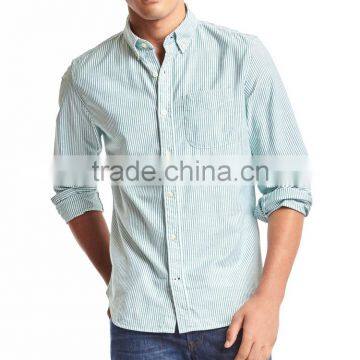 100% Cotton Bengal Stripe Standard Man Slim Fit Business Shirt photo-3