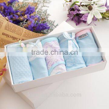 Hot Sell 5 Gift Boxed Cotton Low Waist Girls Briefs Lady Cute Cotton Lace Underwear Panties photo-3
