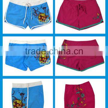 100% Polyester Women Logo Print Board Shorts Surfing Shorts photo-4