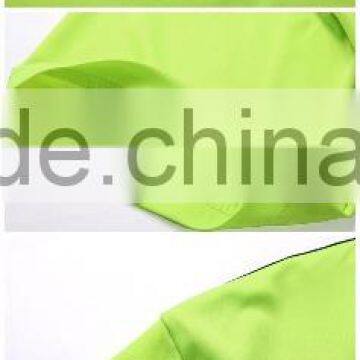 Mens Quick Dry Short Sleeve Stripe Sport Shirt Gym Running Polyester Jersey Tees photo-6