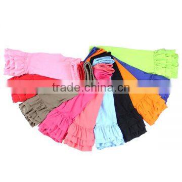 2016 High Quality Cotton Kids Ruffle Pants Children Boutique Clothes Girls Triple Ruffle Pants photo-2