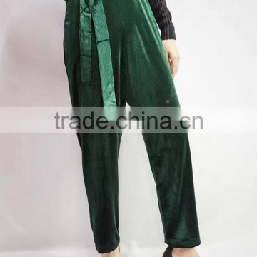 4665 Runwaylover high waist sexy new design velvet sexy pant