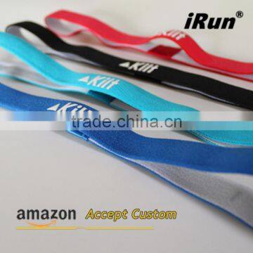 Men & Women Touchless Head Hair Under Sports Headband Manufacturer - Thin Comfortable Elastic Silicone Grip Exercise Hairbands photo-3