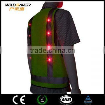 Reflective Tepe hi Vis Red Visible Photographer LED Vest Jacket photo-3