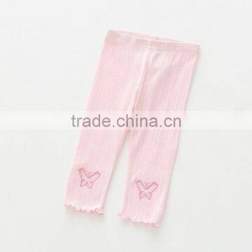 Spring Style Knitted Cotton Wholesale Leggings for Kids Girls photo-2
