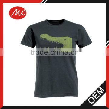 Man plain blank cotton t shirts for crocodile printing