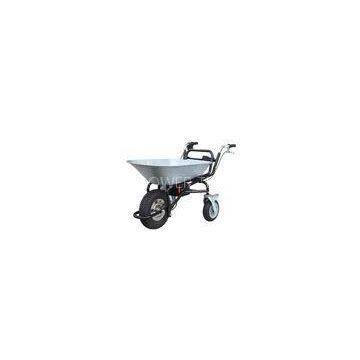 Sliver Electric Powered Wheelbarrow , 230W 3 Wheel Wheelbarrow with Motor