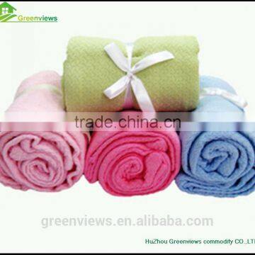 Cotton Material Crochet Knit Baby Blanket Cotton Massage Waffle Weave Baby Towelling Blanket