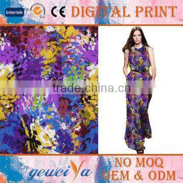 No MOQ Custom Design Digital Printing Dress Fabrics