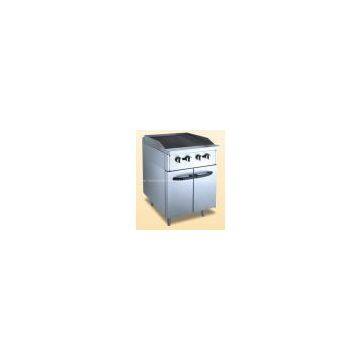 gas heat radiation grill with cabinet