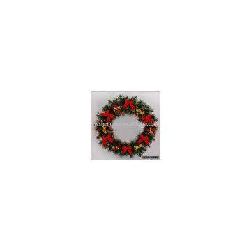 christmas garland ,christmas wreath ,XMAS wreath ,artificial wreath