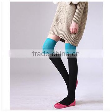 New Japanese School Girls' Vintage Knit Cute Over Knee Hosiery Winter Cotton Stockings