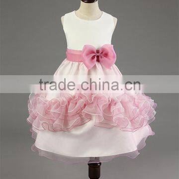 Butterfly Tie Kids Lavender Crochet Dress Girl Wedding Dress photo-5
