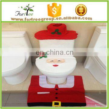 2016 new arrival christmas toilet seat cover for home decoration