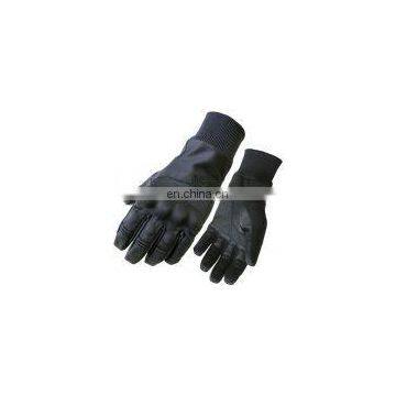 Comfort Motorbike Full Black Leather Gloves 2014 Design