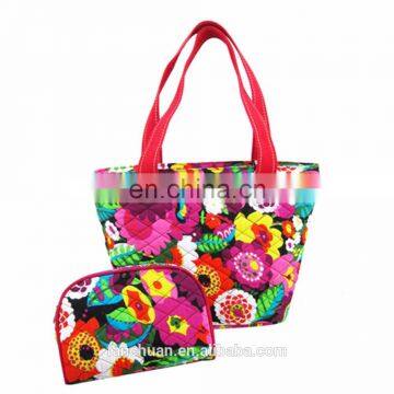 fashion full printing cotton beach bag