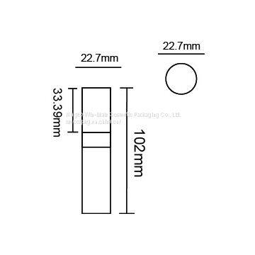 Пластиковая круглая трубка для косметики photo-2