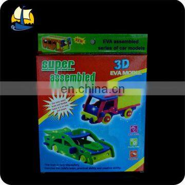 plastic assembled diy toy car
