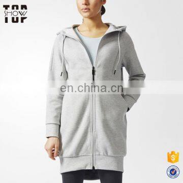 Custom hoodies made in china grey long hoodie with zip raglan sleeves hoodies oem