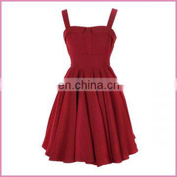 single color strap off-shoulder belted back bowknot evening dress