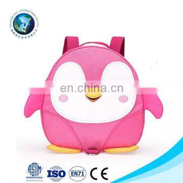 Baby Kindergarten Backpacks Animal Penguin Anti Lost School Bag OEM Design Walking Bag