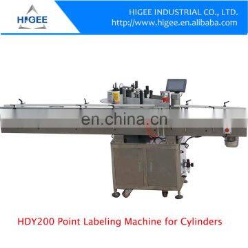 ISO standard automatic round bottle sticker labeling machine servo motor with fixed-position function