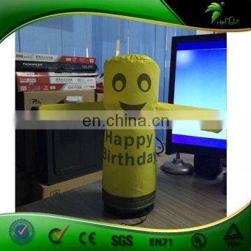 Popular Advertising Products USB Inflatable Mini Small Air Dancer / Yellow Inflatable Sky Dancer With Blower