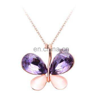 2018 Gold Silver Butterfly Pendant Necklace In Zinc Alloy Necklace