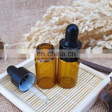 3ml Refillable Mini Amber Glass Essential Oil Bottles Dropper Bottles Vials With Eyed Dropper