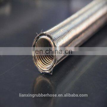 supply stainless steel flexible antiflaming fire resistance rubber metal hose