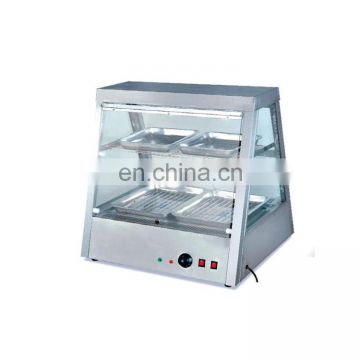 Commercial glass food warmer showcase/glass food showcase warmer