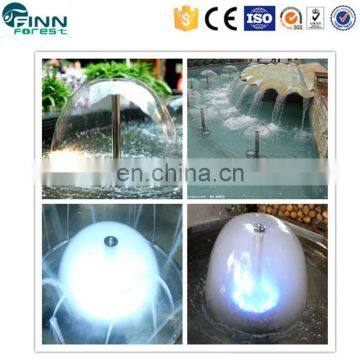 Beautiful easy install portable fountain round shape stainless steel water features fountain