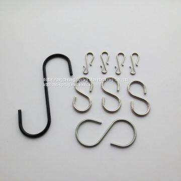 Customized Stainless Steel wire Metal S Hanger hook J hook S shape metal hook hardware